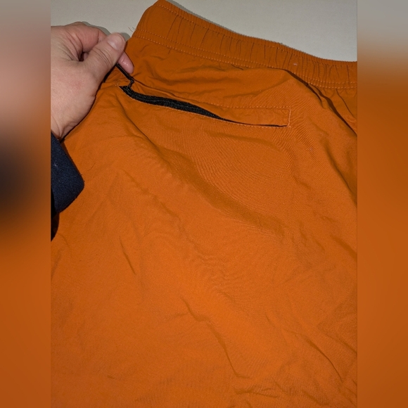 Eddie Bauer Mens Orange Swim Trunks Quick-Drying Relaxed Fit EUC Size Tall XXL - Picture 7 of 13